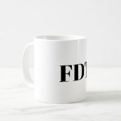 Foxtrot Delta Tango Coffee Mok (Voorkant links)