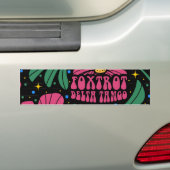 Foxtrot Delta Tango Flower Boho Bumpersticker (Op auto)