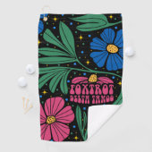 Foxtrot Delta Tango Flower Boho Golfhanddoek (Insitu)