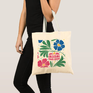 Foxtrot Delta Tango Flower Boho Tote Bag
