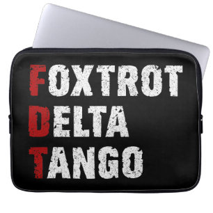 Foxtrot Delta Tango Laptop Sleeve