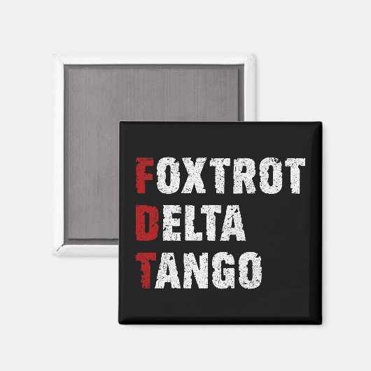 Foxtrot Delta Tango Magneet (Voorkant / Achterkant)