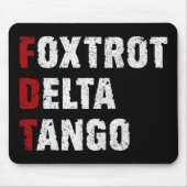 Foxtrot Delta Tango Muismat (Voorkant)