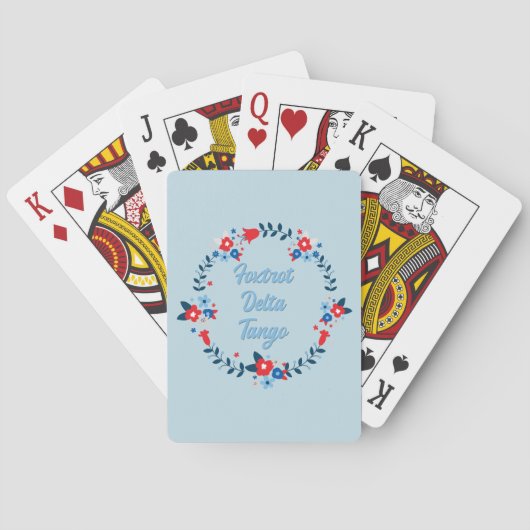 Foxtrot Delta Tango Pokerkaarten (Achterkant)