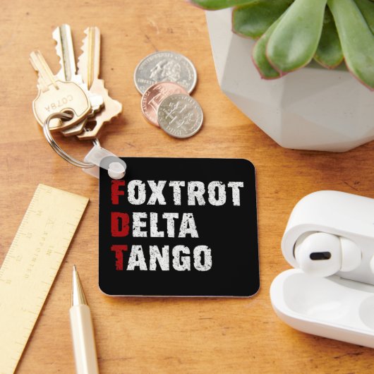 Foxtrot Delta Tango Sleutelhanger (Bureau)