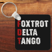 Foxtrot Delta Tango Sleutelhanger (Voorkant)