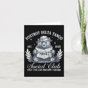 Foxtrot Delta Tango Social Club Bescherm onze nati Kaart
