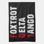 Foxtrot Delta Tango Theedoek (Verticaal)