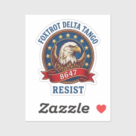 Foxtrot Delta Tango Weersta Sticker (Vel)
