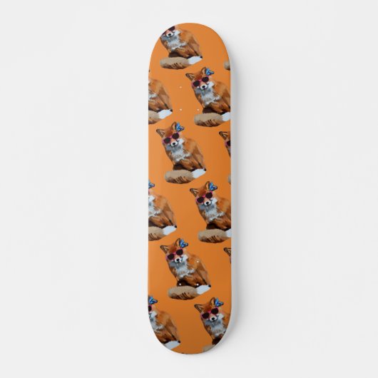 Foxy Art Skateboard, 19,7 cm, Fancy vos Skateboard (Voorkant)