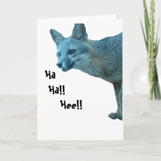 Foxy Birthday Kaart (Voorkant)