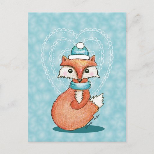 Foxy Briefkaart van Valentijn (Voorkant)