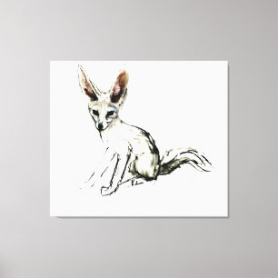 Foxy Canvas Afdruk