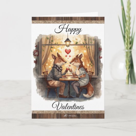 Foxy - Carte de Saint-Valentin Joyeuse (Devant)