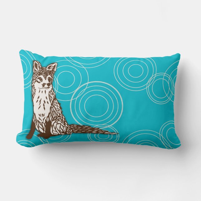 Foxy-cirkels Kussen (Voorkant)