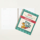 Foxy Cute! – avec Fleurs Nom personnalisé (Devant avec enveloppe)