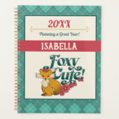 Foxy Cute! – avec Fleurs Nom personnalisé (Devant)