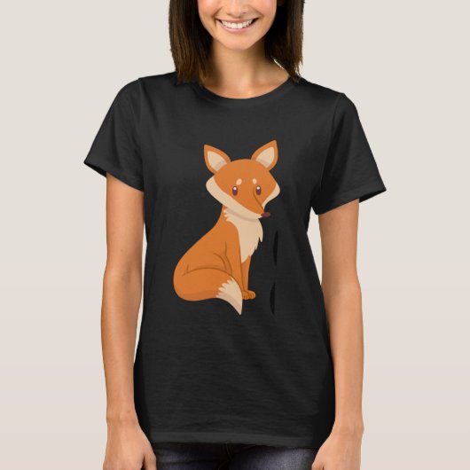 Foxy Cute Fox Women's Foxy T-shirt (Voorkant)