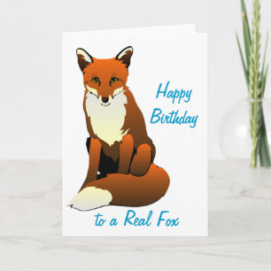Foxy Dame Birthday Kaart