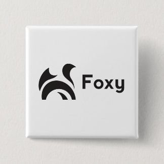 Foxy Design Vierkante Button 5,1 Cm