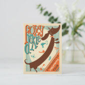 Foxy Doxie Briefkaart (Staand voorkant)