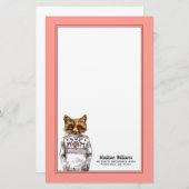 Foxy DPRY Fox | Jouw namen toevoegen Briefpapier (Voorkant / Achterkant)