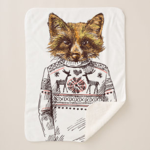 Foxy DPRY Fox Sherpa Deken