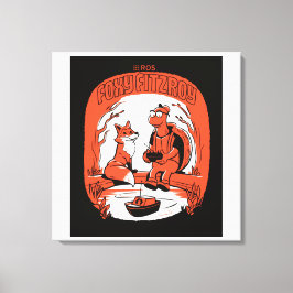 Foxy FItzroy op Stretched Canvas