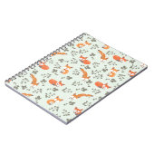 Foxy Floral Pattern Notitieboek (Linkerzijde)