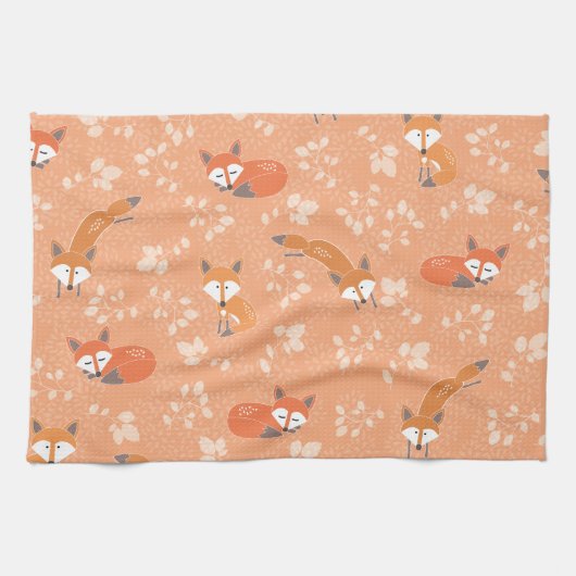 Foxy Floral Pattern Theedoek (Horizontaal)