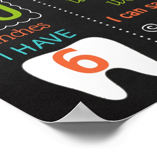 Foxy Fox First Birthday party chalkboard Poster (Hoek)