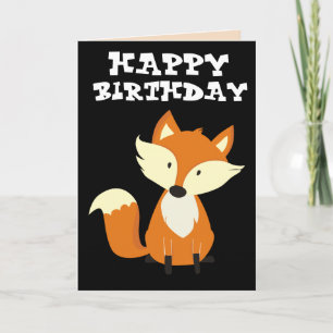 FOXY ! FOX HEUREUSES CARTES D'ANNIVERSAIRE