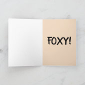 FOXY ! FOX HEUREUSES CARTES D'ANNIVERSAIRE (Intérieur)