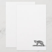  Foxy Fox Illustration - 1800's Foxes Briefpapier (Voorkant / Achterkant)