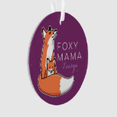 Foxy Fox Mama avec bébé, personnalisé (devant)
