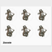 Foxy Fox Ronde Sticker (Vel)