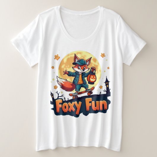 Foxy Fun Halloween Skate Tee (Design devant)