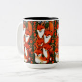 Foxy Fun Tweekleurige Koffiemok (Voorkant links)