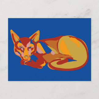 Foxy grafisch ontwerp feestdagenkaart