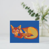 Foxy grafisch ontwerp feestdagenkaart (Staand voorkant)