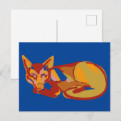 Foxy grafisch ontwerp feestdagenkaart (Voorkant / Achterkant)