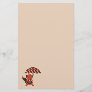 Foxy Hearts Briefpapier