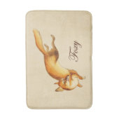 "Foxy" —  Japanse schets van vossen Badmat (Voorkant Verticaal)