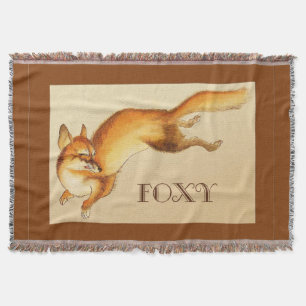 "Foxy" — Japanse schets van vossen Deken