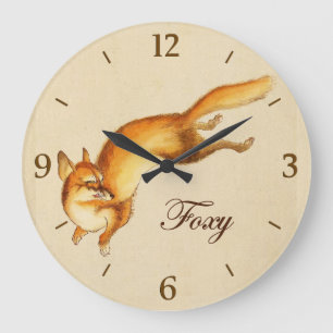 "Foxy" — Japanse schets van vossen Grote Klok