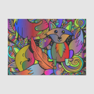 Foxy krijgen tissuepapier