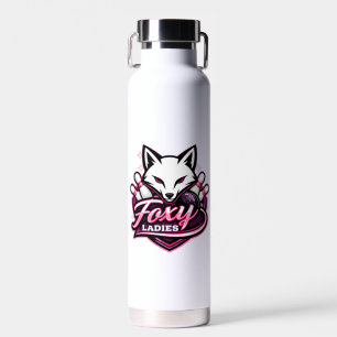 Foxy Ladies Bowling Team Logo Waterfles