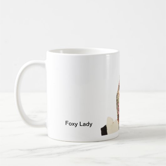 Foxy Lady Portrait Koffiemok (Links)