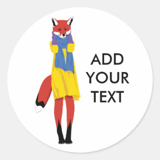 Foxy Lady Ronde Sticker