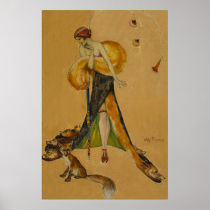 Foxy Lady van Will Pogany Poster